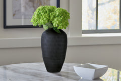 Coral Furniture - Ashley Furniture - Etney Vase - Vase / Slate - A2000509