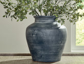 Coral Furniture - Ashley Furniture - Meadie Vase - Vase / Distressed Black - A2000791