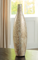 Coral Furniture - Ashley Furniture - Plawite Vase - Vase / Antique Silver Finish - A2000639