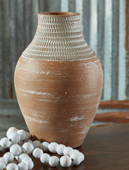 Coral Furniture - Ashley Furniture - Reclove Vase - Vase / Distressed White - A2000642