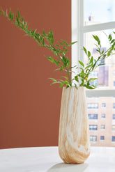 Coral Furniture - Ashley Furniture - Cammen Vase - Vase / Tan/White - A2000647