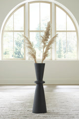 Coral Furniture - Ashley Furniture - Collisten Vase - Vase / Black - A2000663