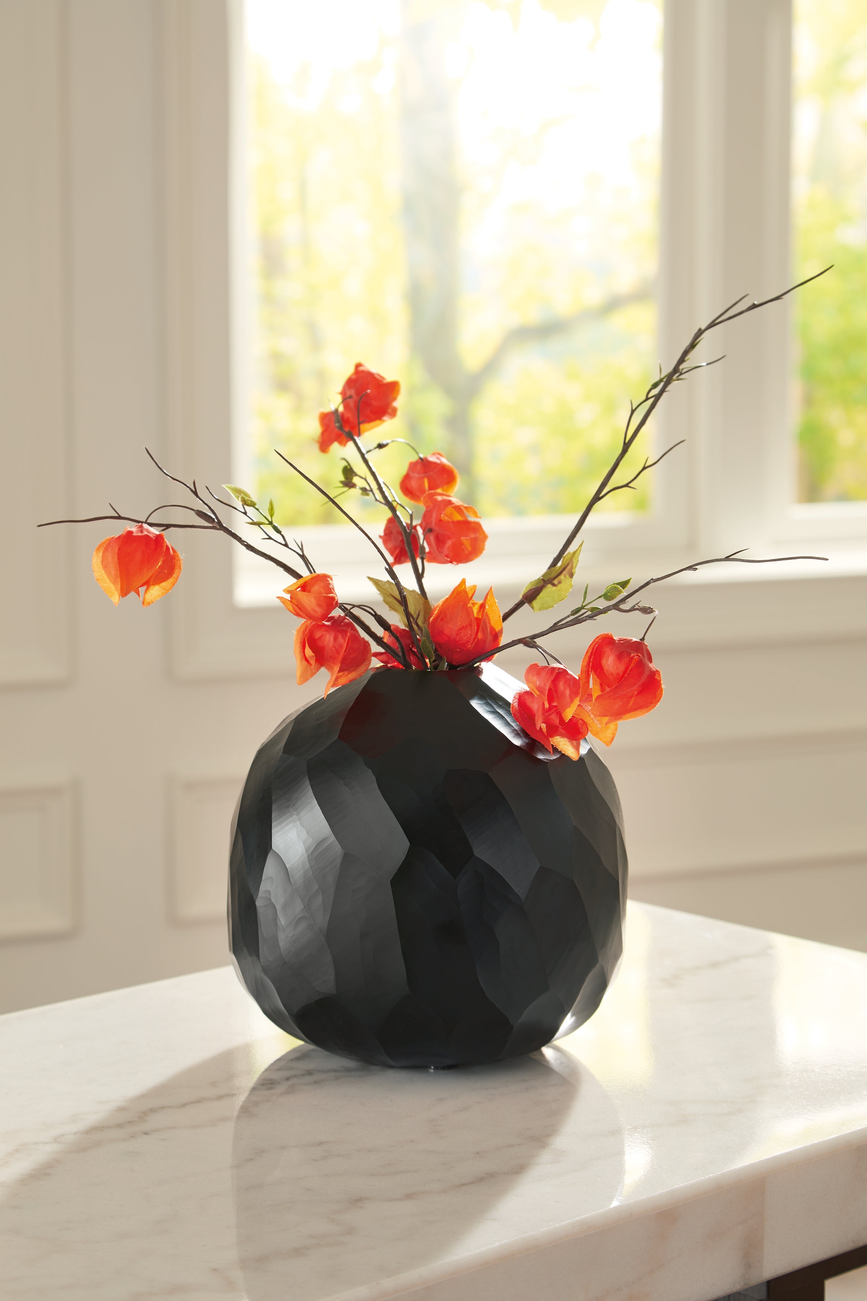 Coral Furniture - Ashley Furniture - Ryanford Vase - Vase / Black - A2000717