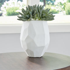 Coral Furniture - Ashley Furniture - Karenton Vase - Vase / White - A2000721