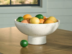 Coral Furniture - Ashley Furniture - Dallinworth Bowl - Bowl / White/Black - A2000833