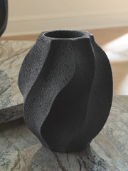 Coral Furniture - Ashley Furniture - Judworth Vase - Vase / Black - A2000875