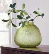 Coral Furniture - Ashley Furniture - Scottyard Vase - Vase / Olive Green - A2900007