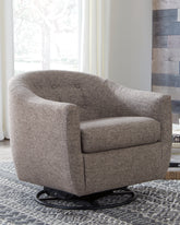Coral Furniture - Ashley Furniture - Upshur Accent Chair - Swivel Glider Accent Chair / Taupe - A3000003