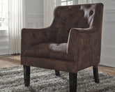 Coral Furniture - Ashley Furniture - Drakelle Accent Chair - Accent Chair / Mahogany - A3000051
