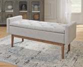 Coral Furniture - Ashley Furniture - Briarson Storage Bench - Storage Bench / Beige/Brown / 50"W x 18"D x 22"H - A3000247