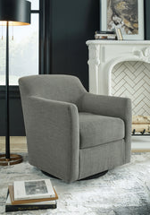 Coral Furniture - Ashley Furniture - Bradney Swivel Accent Chair - Swivel Accent Chair / Fossil - A3000324