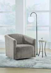 Coral Furniture - Ashley Furniture - Bramner Accent Chair - Swivel Accent Chair / Charcoal - A3000330