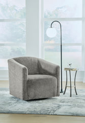Coral Furniture - Ashley Furniture - Bramner Accent Chair - Swivel Accent Chair / Charcoal - A3000330
