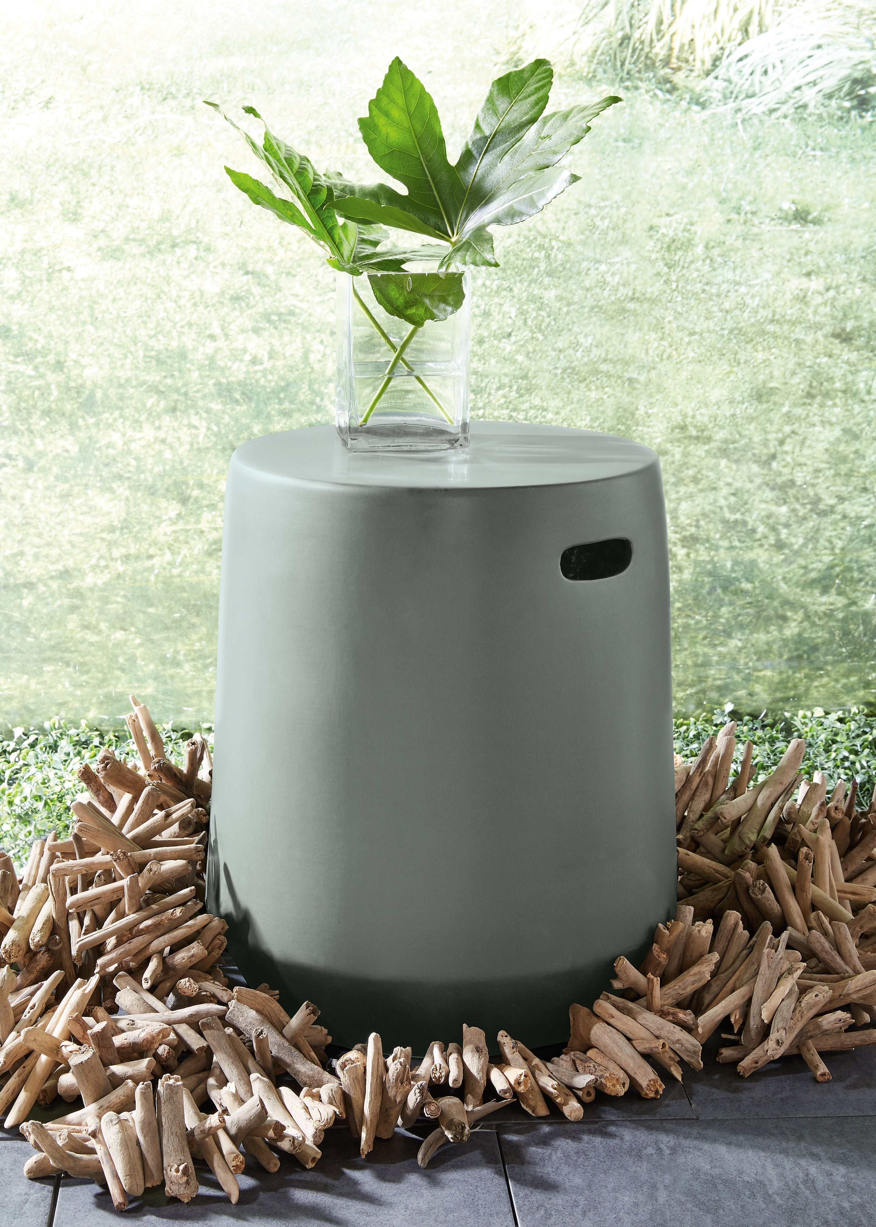 Coral Furniture - Ashley Furniture - Kalmunds Stool - Stool / Gray - A3000634