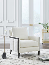 Coral Furniture - Ashley Furniture - Ardenworth Accent Chair - Accent Chair / Black/Ivory - A3000647