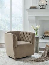 Coral Furniture - Ashley Furniture - Hayesler Swivel Accent Chair - Swivel Accent Chair / Cocoa - A3000661