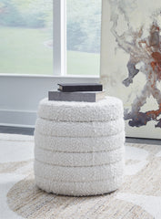 Coral Furniture - Ashley Furniture - Duntler Living Room - Storage Ottoman / Ivory - A3000678