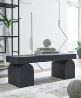 Coral Furniture - Ashley Furniture - Holgrove Accent Bench - Accent Bench / Black / 50"W x 16"D x 18"H - A3000683