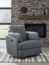 Coral Furniture - Ashley Furniture - Alainmont Next-Gen Nuvella Swivel Power Recliner - Swivel Power Recliner / Stone - A3000739