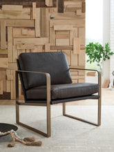 Coral Furniture - Ashley Furniture - Bradett Accent Chair - Accent Chair / Dark Brown/Gold Finish - A3000763