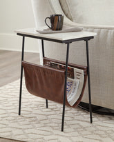 Coral Furniture - Ashley Furniture - Etanbury Accent Table - Accent Table / Brown/Black/White - A4000254