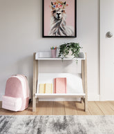 Coral Furniture - Ashley Furniture - Blariden Bookcase - Small Bookcase / White/Tan - A4000361