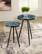 Coral Furniture - Ashley Furniture - Clairbelle Accent Table (Set of 2) - Accent Table (Set of 2) / Teal - A4000523