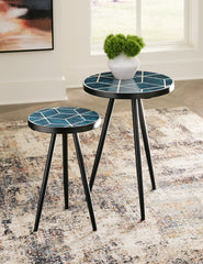 Coral Furniture - Ashley Furniture - Clairbelle Accent Table (Set of 2) - Accent Table (Set of 2) / Teal - A4000523