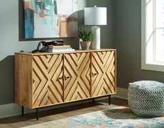 Coral Furniture - Ashley Furniture - Cadewick Accent Cabinet - Accent Cabinet / Natural - A4000570