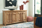 Coral Furniture - Ashley Furniture - Dresor Accent Cabinet - Accent Cabinet / Natural - A4000578