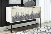 Coral Furniture - Ashley Furniture - Freyton Accent Cabinet - Accent Cabinet / White/Gray - A4000582