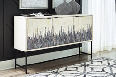 Coral Furniture - Ashley Furniture - Freyton Accent Cabinet - Accent Cabinet / White/Gray - A4000582