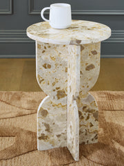 Coral Furniture - Ashley Furniture - Treygan Accent Table - Accent Table / Beige - A4000647