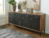 Coral Furniture - Ashley Furniture - Dorannby Accent Cabinet - Accent Cabinet / Black/Brown - A4000649
