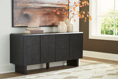 Coral Furniture - Ashley Furniture - Farrelmore Accent Cabinet - Accent Cabinet / Black - A4000659