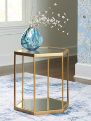 Coral Furniture - Ashley Furniture - Veerwick Accent Coffee Table - Accent Cocktail Table / Gold Finish - A4000661