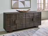 Coral Furniture - Ashley Furniture - Cato Accent Cabinet - Accent Cabinet / Dark Brown - A4000682