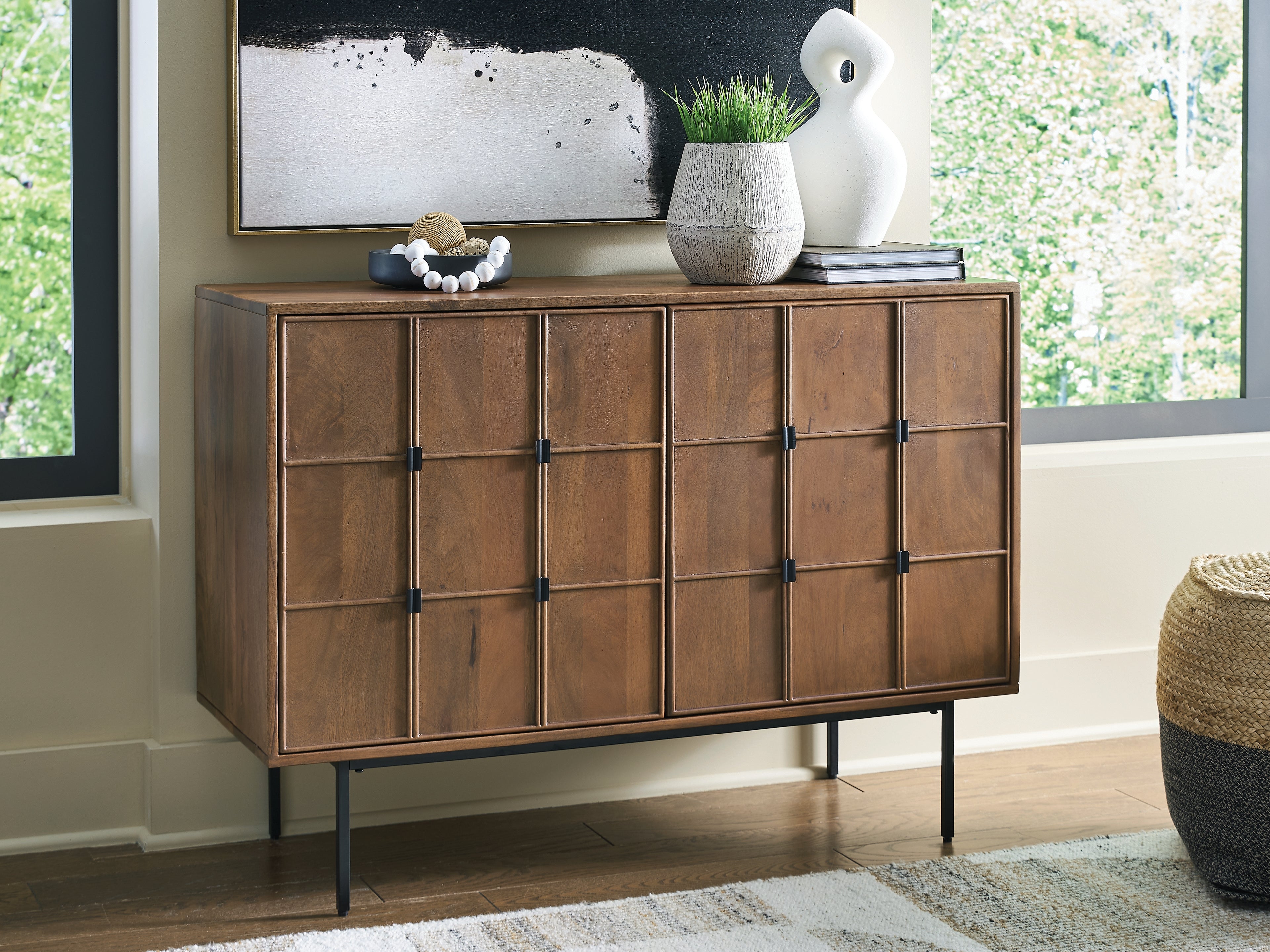 Coral Furniture - Ashley Furniture - Juddins Accent Cabinet - Accent Cabinet / Brown - A4000692