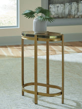Coral Furniture - Ashley Furniture - Porterville Accent Table - Accent Table / Gold Finish - A4000716