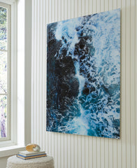 Coral Furniture - Ashley Furniture - Clemick Wall Decor - Wall Art / Turquoise - A8000422