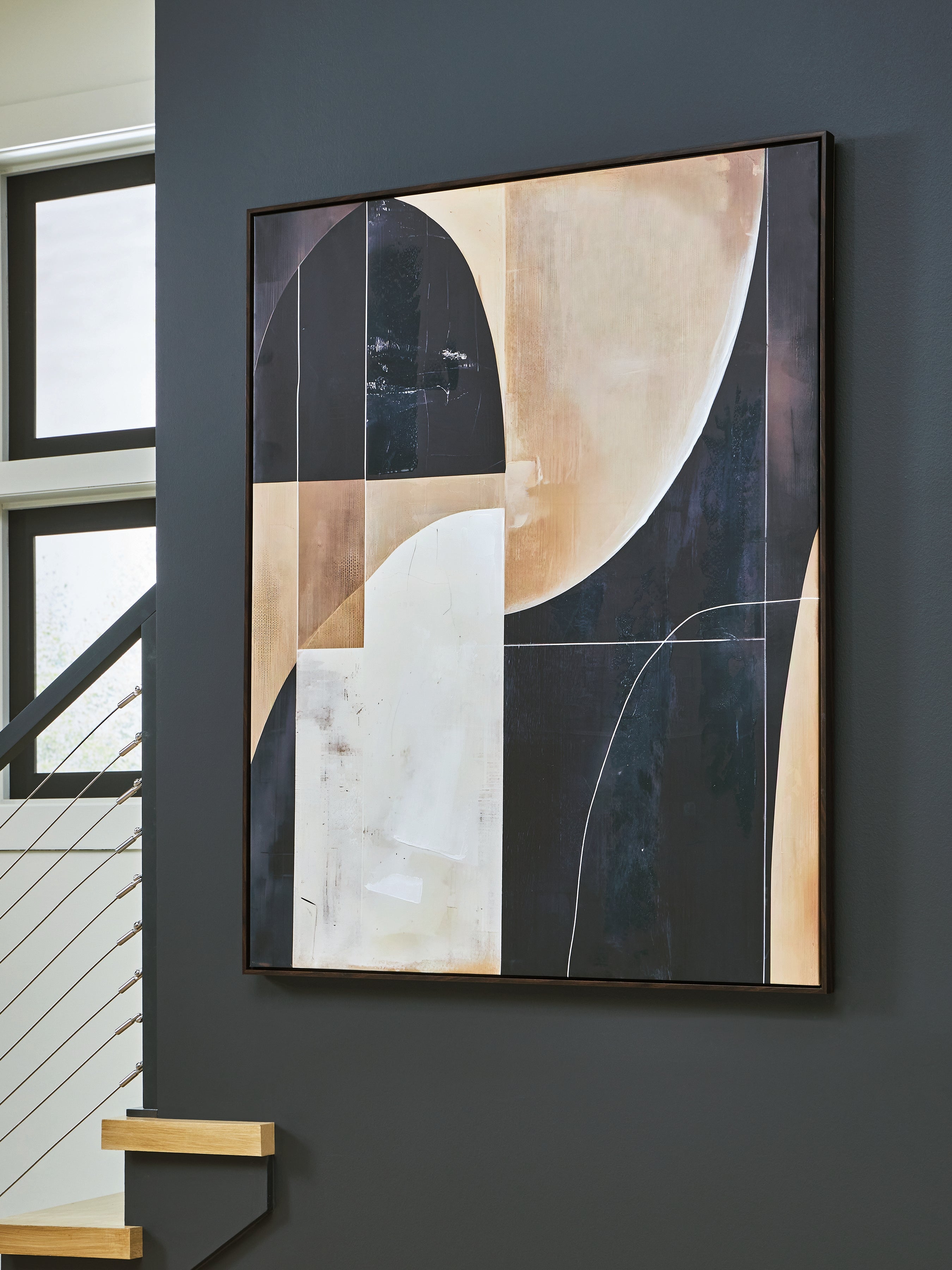 Coral Furniture - Ashley Furniture - Ewanford Wall Decor - Wall Art / Black/Brown/Tan - A8000464