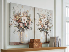 Coral Furniture - Ashley Furniture - Faisaldon Wall Decor - Wall Art Set (Set of 2) / Multi - A8000476