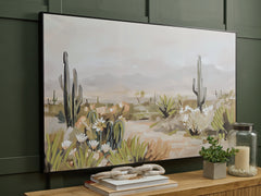 Coral Furniture - Ashley Furniture - Sidworth Wall Decor - Wall Art / Green/Beige/Gray - A8000480