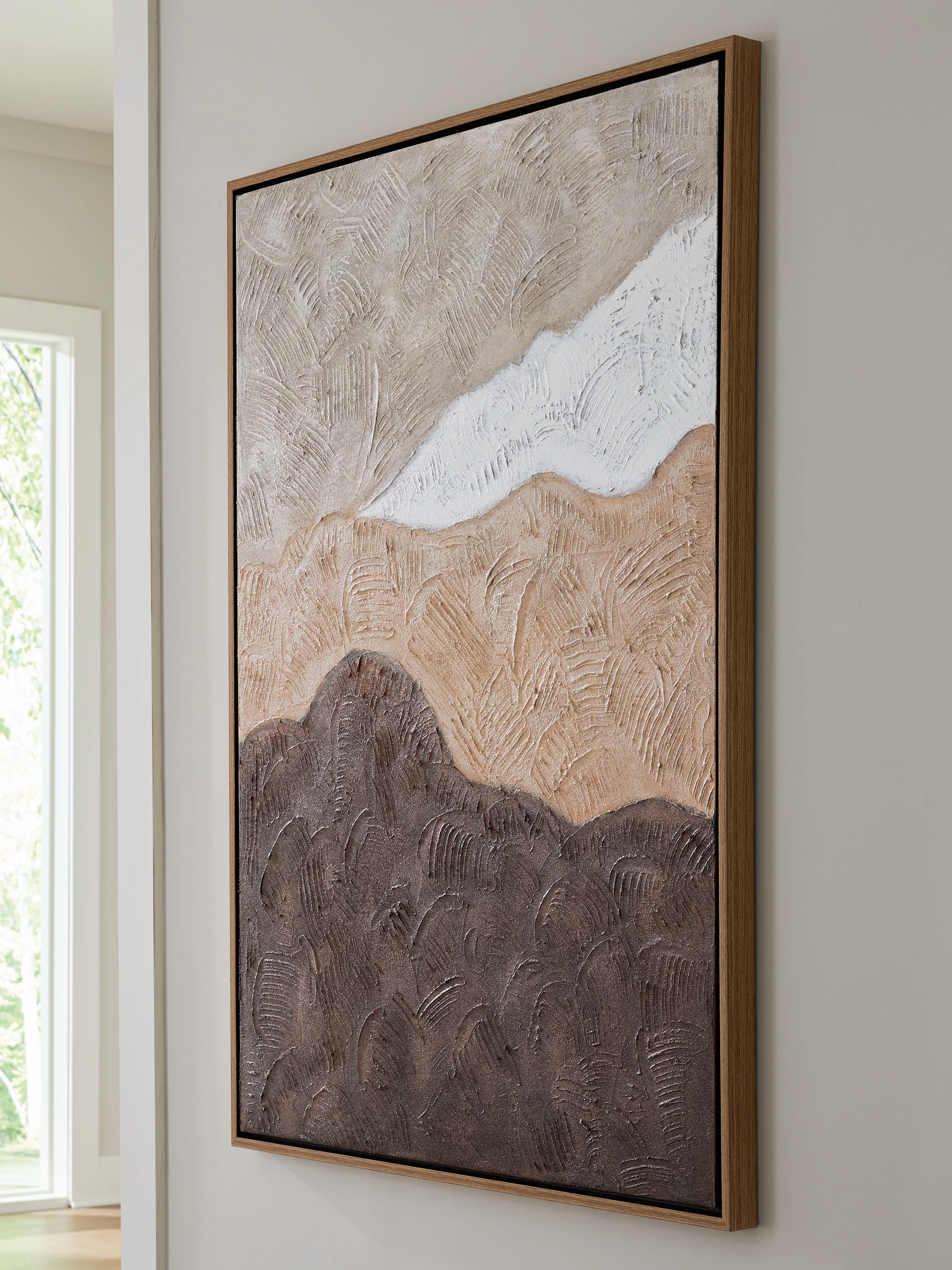 Coral Furniture - Ashley Furniture - Fanthorne Wall Decor - Wall Art / Tan/Brown/White - A8000500