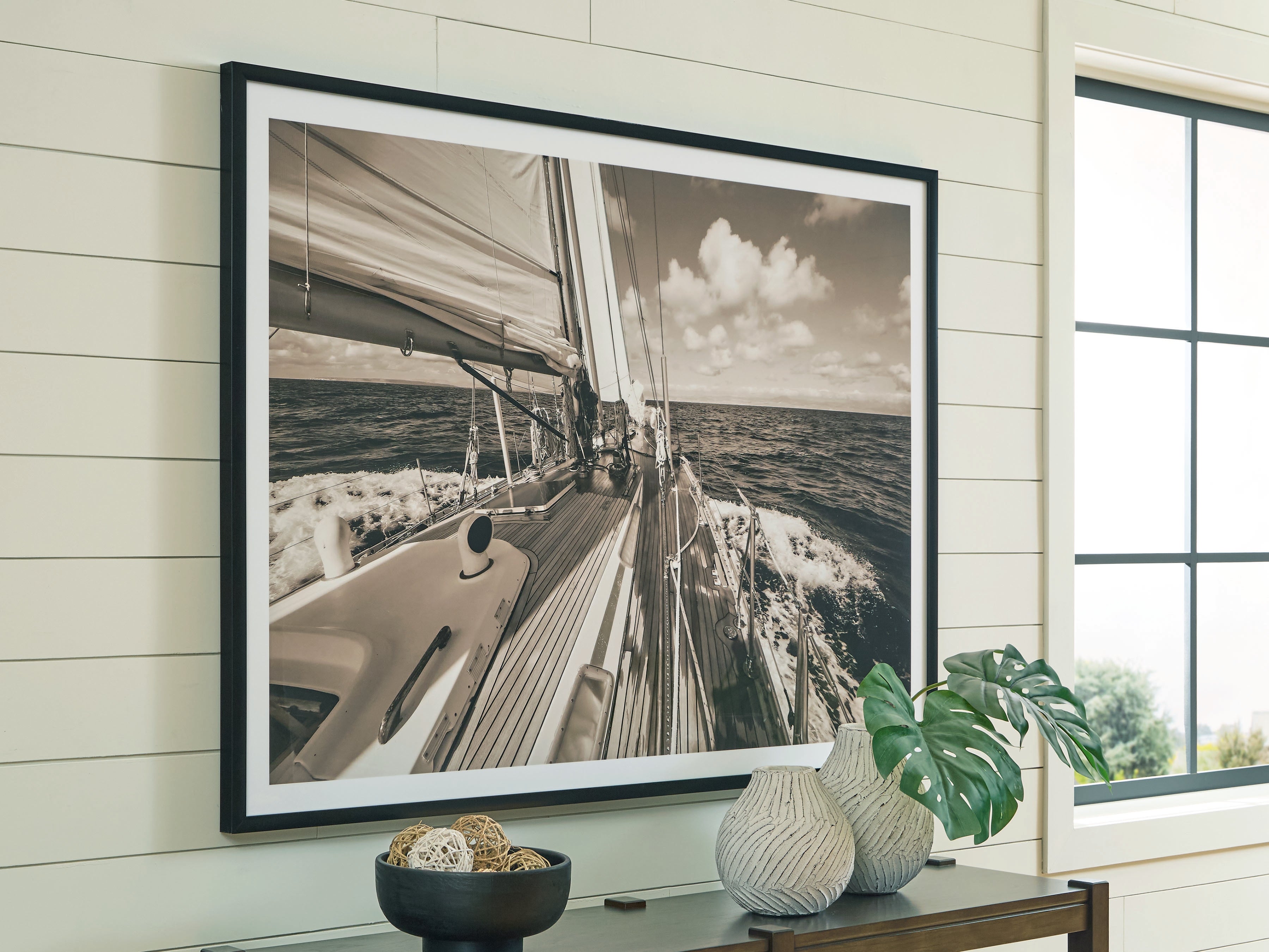 Coral Furniture - Ashley Furniture - Arlanford Wall Decor - Wall Art / Sepia - A8000505