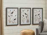 Coral Furniture - Ashley Furniture - Honslow Wall Decor - Wall Art Set (3/CN) / Brown/Black/White - A8000506
