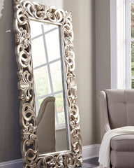 Coral Furniture - Ashley Furniture - Lucia Mirror - Floor Mirror / Antique Silver Finish - A8010123