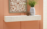 Coral Furniture - Ashley Furniture - Cadmon Wall Decor - Wall Shelf / Antique White - A8010259