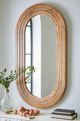 Coral Furniture - Ashley Furniture - Daverly Mirror - Accent Mirror / Brown - A8010326