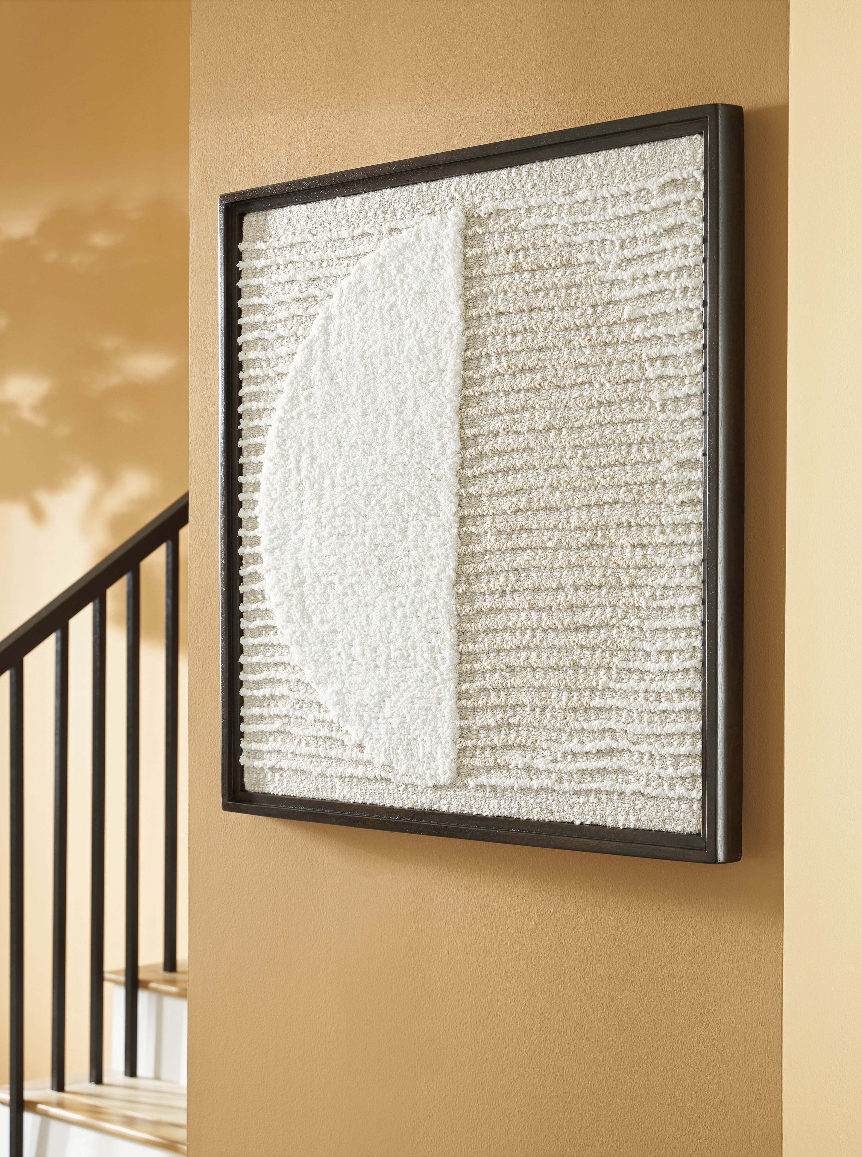 Coral Furniture - Ashley Furniture - Bachard Wall Decor - Wall Decor / Tan/White - A8010330